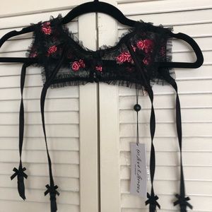 NWT - For Love and Lemons Lace Garter Belt